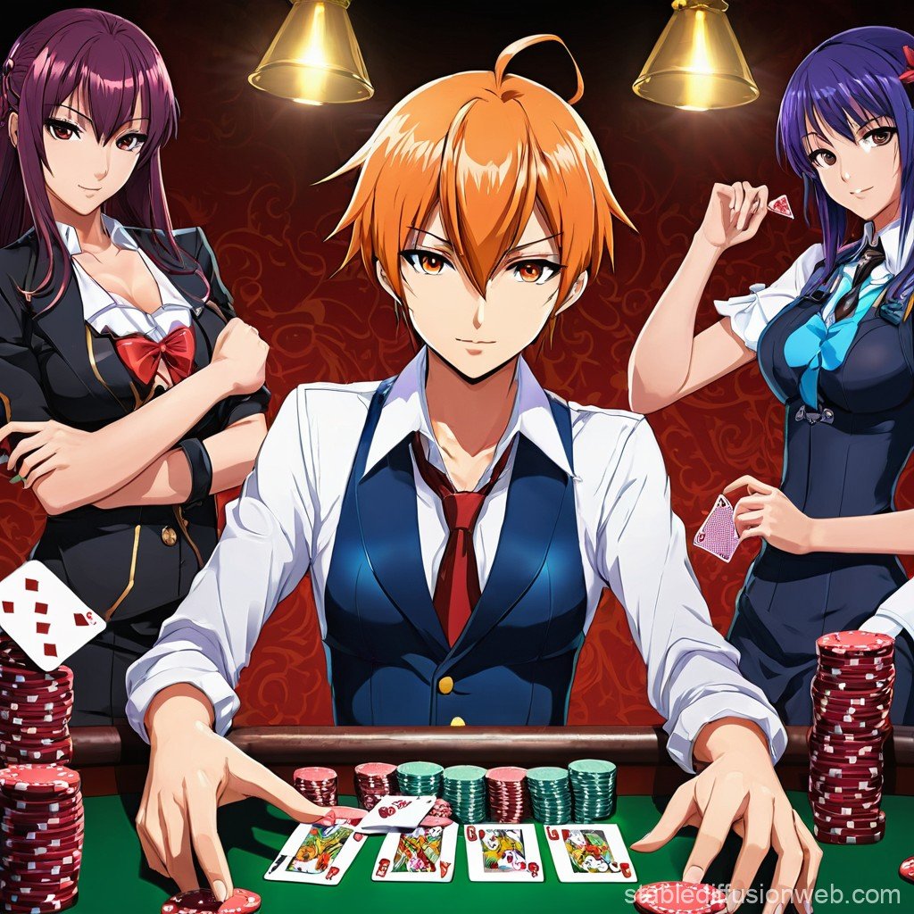 Dealer live casino profesional menyambut pemain